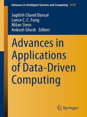 cover image of Advances in Applications of Data-Driven Computing